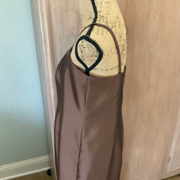 Vintage 90’s Y2k Iridescent Brown Beaded Bodice Prom Dress Maxi Fairy Rachel 12 - Picture 14 of 15